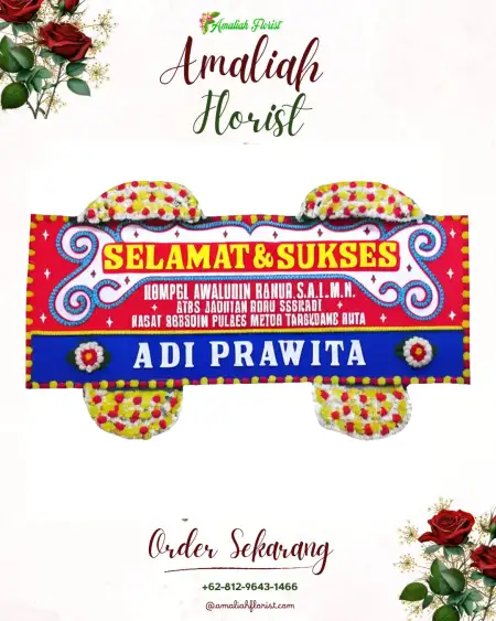 Papan Bunga Ucapan Selamat Selotapak