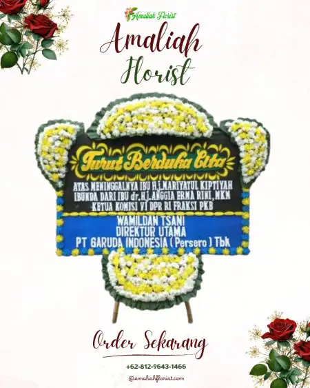 Papan Bunga Duka Selotapak